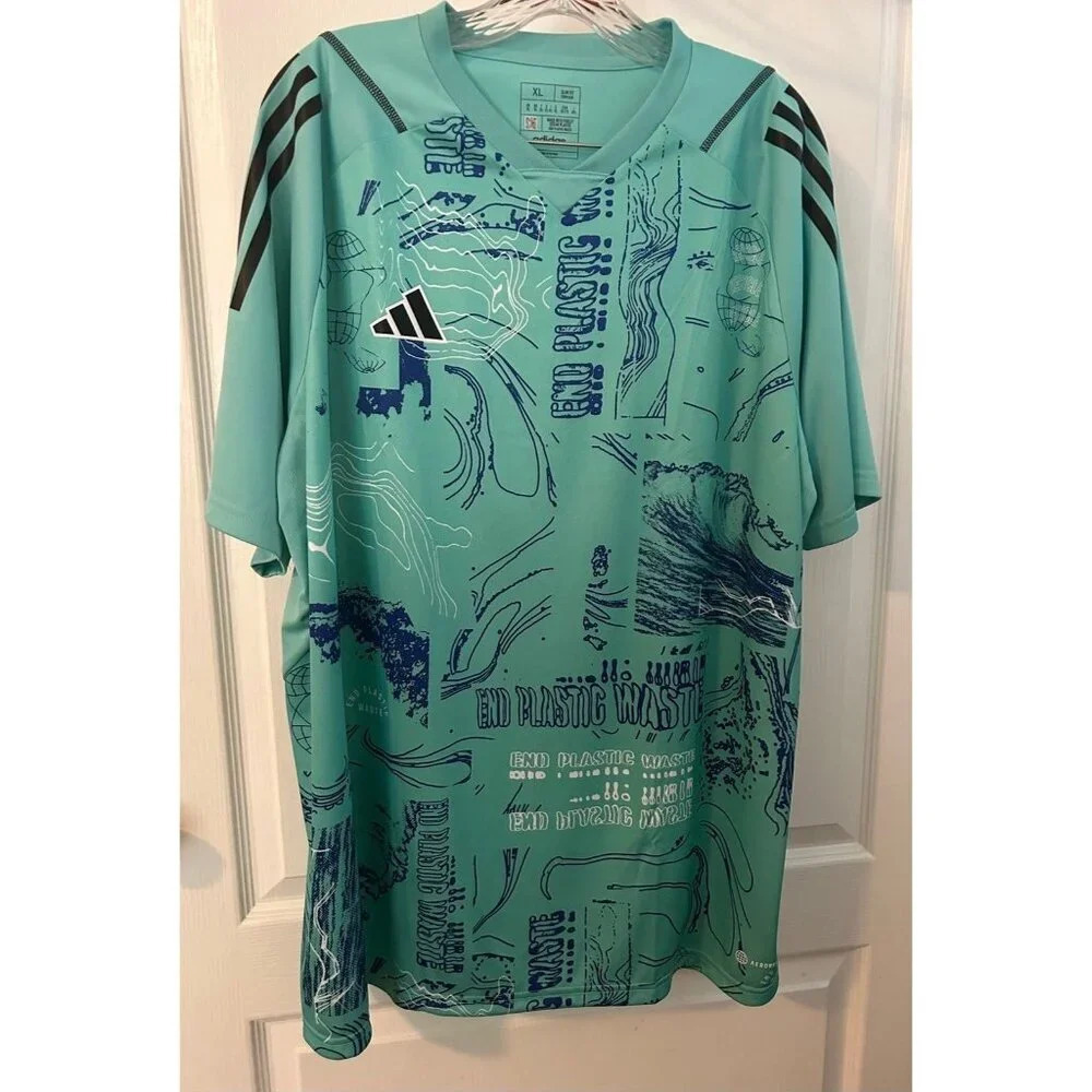new mens adidas soccer jersey sz‎ xl​